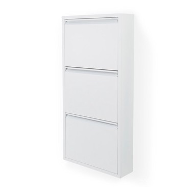 SPINDER DESIGN Bijeli metalni ormarić za cipele Billy