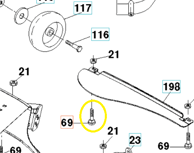 HUSQVARNA Klin za 2042 LS, 872140505