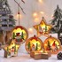 BELINE Božićna lampa Drveni okrugli patuljak