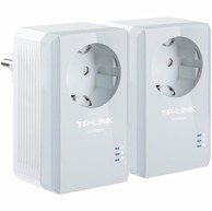 TP-LINK Powerline Adapter TL-PA4010PKIT, AV500, AC Pass-Through, 500 Mbps, 1× Fast Ethernet, HomePlug AV, 2-pack
