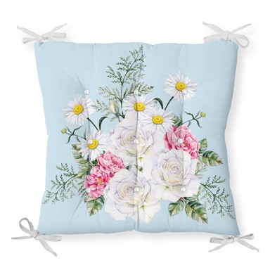  MINIMALIST CUSHION COVERS Jastuk za stolicu s udjelom pamuka Spring Flowers, 40x40 cm
