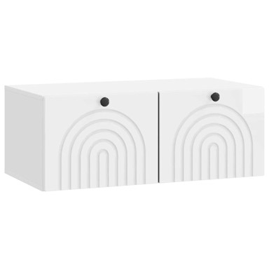 TV ormarić zidni 78,5 x 41 x 30 cm, bijeli visokog sjaja
