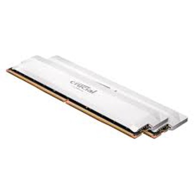 CRUCIAL RAM memorija Pro Kit, DDR5, 6400 MHz, UDIMM, CL38, Overclocking, 32 GB (2x16 GB), bijela