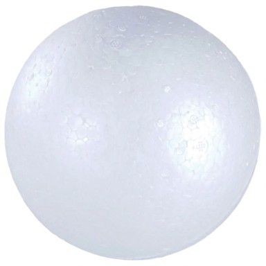 KNORR PRANDELL Ukras od stiropora 21-67600, kuglica, 3 cm, bijela, 10 kom