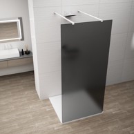 POLYSAN Walk-in tuš stijena ESCA, 1000 mm, matirano staklo, bijela mat