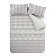CATHERINE LANSFIELD Posteljina Alpine Fleece od flisa za bračni krevet 200x200 cm siva