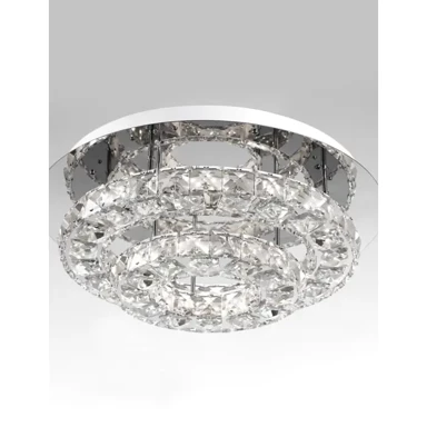 NOVA LUCE Plafonska  svjetiljka Quentin NL83399203, LED 28 W, 3000 K, 1560 lm, IP20, krom