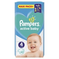 PAMPERS Active Baby maxi pack s4, 62