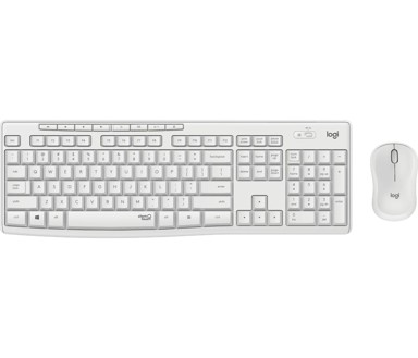 TRUST Tipkovnica + miš Ody II Silent, US layout, bežična, bijela