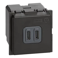 BTICINO USB-C punjač Living Now K4286C2, 2M, 3 A