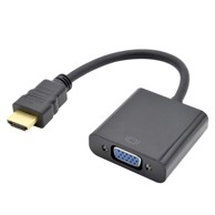 SLOMART Adapter VGA ž na HDMI m 15 cm, crna