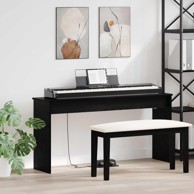 Stalak za klavijaturu, 130 x 32 x 64 cm, crni hrast