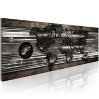 Slika Metalic Map 135x45