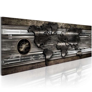 Slika Metalic Map 135x45