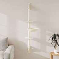 Zidna grebalica za mačke 142,5 cm, krem