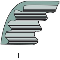 STIGA Zupčasti remen 7959585-0165-01 9585-0165-01