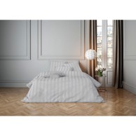 STIL Posteljina Saten Denver 140x200 cm + 60x80 cm, siva