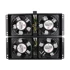 EXTRALINK Ventilator za rack ormar, 0U, 4 ventilatora, metalno kućište, EU kabel