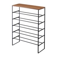 YAMAZAKI Crni metalni ormarić za cipele Tower