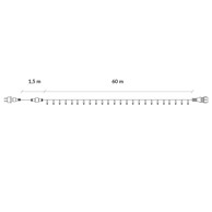 Božićne lampice, 1000 LED dioda