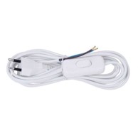 EMOS Produžni kabel S08273 s prekidačem, 3 m, 2 x 0,75 mm, bijeli