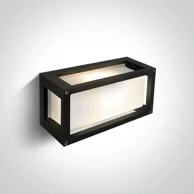 Zidna svjetiljka, 1xE27, 15W, 240V, IP54, DM67420/B, crna