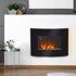 HOMESTAR zidni električni kamin 65 × 11,4 × 52 cm, crni
