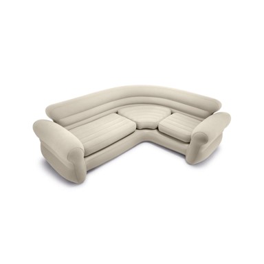 INTEX Sofa na napuhavanje 68575N, PVC, bež