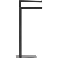 TENDANCE Držač ručnika sa 2 prečke metalni, crni