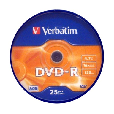 VERBATIM Prazni DVD 43667 DVD-R, 4,7 GB, 25 kom