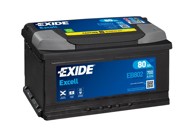 EXIDE Akumulator 80Ah D+ EB802 31,5x17,5x17,5 (700a )