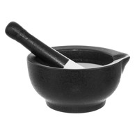 ORION Porculanski mužar Black