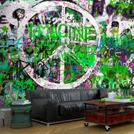 Foto tapeta Green Graffiti 150x105