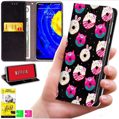 BLUEMOON Futrola tipa novčanik za Xiaomi Redmi 15 4G / 5G 169 mm - maska sa printom + staklo 9H