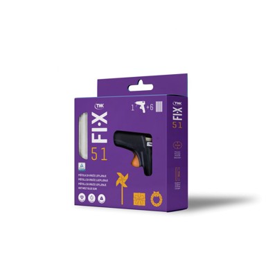 TKK fix 51 pištolj za vruće lijepljenje sa 6 patrona u kutiji