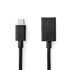 NEDIS USB C adapter USB 3 2 gen 1 USB C muški USB A ženski 5 Gbps 0 15 m okrugli niklani PVC crni kutija