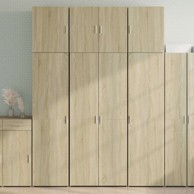 Visoka komoda boja hrasta 80x42 5x249 cm od konstruiranog drva