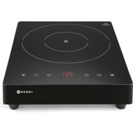 HENDI Prijenosni indukcijski štednjak, Black Line 239421, dodirna ploča, 1 zona grijanja, promjer 28 cm, 3500 W