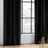 DOUCEUR D'INTÉRIEUR Crna zavjesa od mikrosatena 140x240 cm Shana