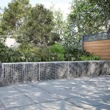 Gabion od pocinčanog čelika sa žicom debljine 5 mm i mrežom 5 x 2,5 cm, 1000 x 100 x 50 cm