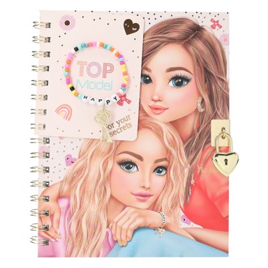 TOP MODEL dnevnik s lokotom i narukvicom  