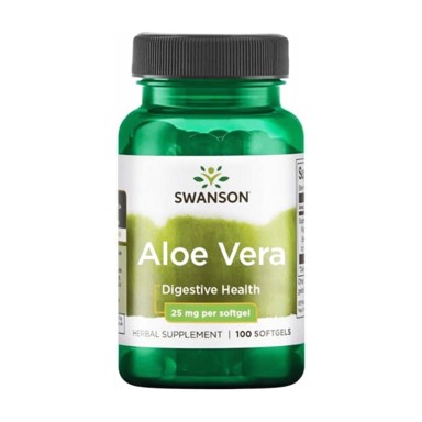 SWANSON Aloe vera, 25 mg, 100 mekih kapsula