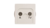 SIMON Basic RD/TV prolazna antenska utičnica BMZAP10/1.01/11, bijela