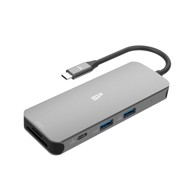 SILICON POWER Docking stanica USB 3.2 Gen 1 (3.1 Gen 1) Type-C siva, metalik