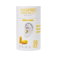 HASPRO Pjenasti čepići za uši Tube50 žuti, 100 kom