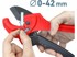 EXTOL PREMIUM Rezač plastičnih cijevi 8848004, 0–42 mm