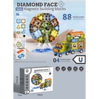 Magnetski set za gradnju, 88 kom