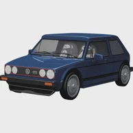 COBI Volkswagen Golf GTI 1976–1983, 1:35, plava 