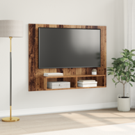 TV kabinet za zid, 120 x 23.5 x 90 cm, staro drvo