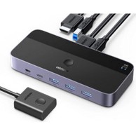UGREEN KVM switch, 3x HDMI, 2x USB-C, 3x USB-A, 2x USB-B
